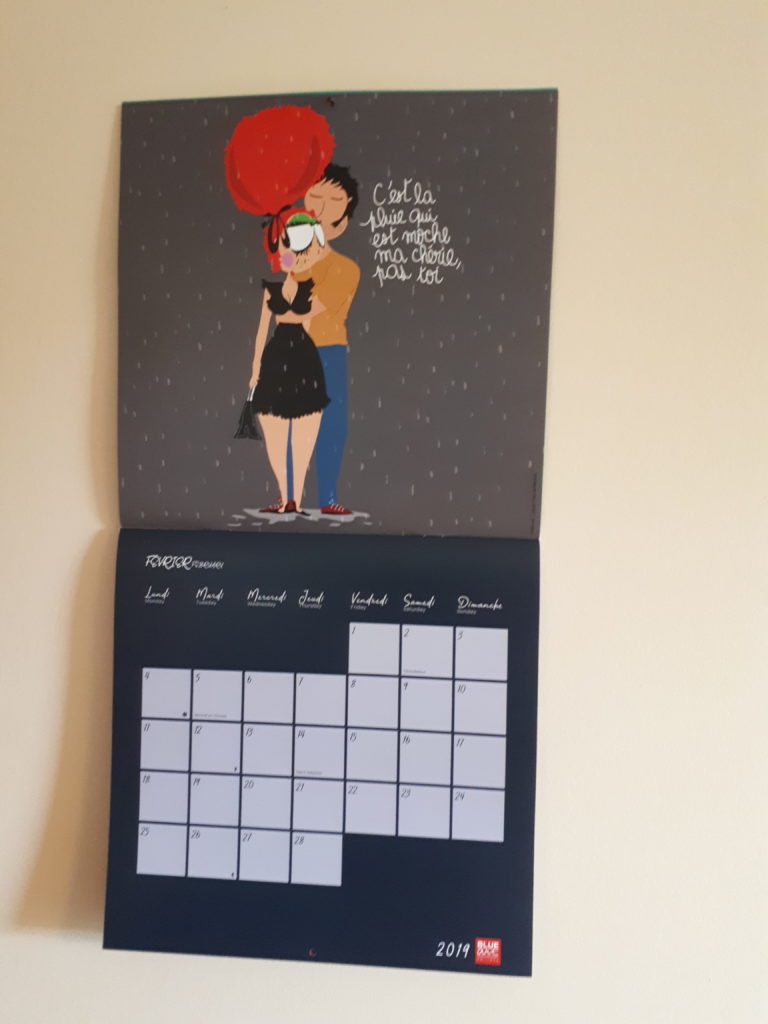 calendrier 2019 fleur de mamoot