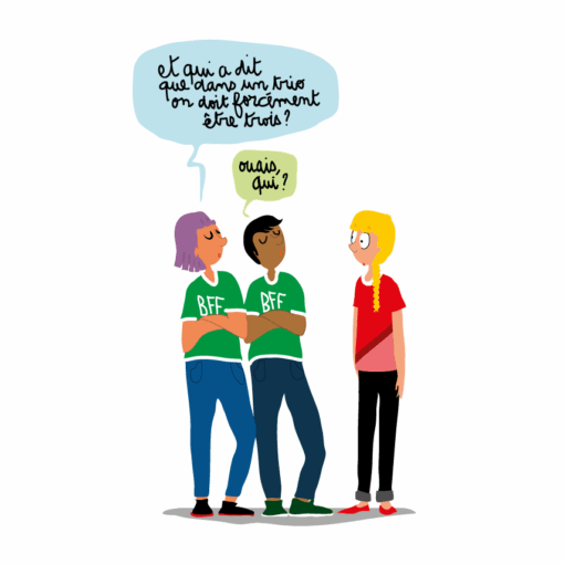 Le trio en amitié pour le Monde des Ados !