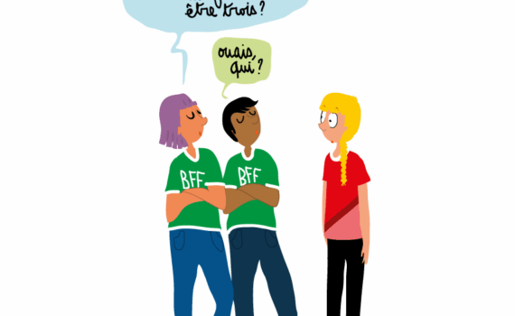 Le trio en amitié pour le Monde des Ados !